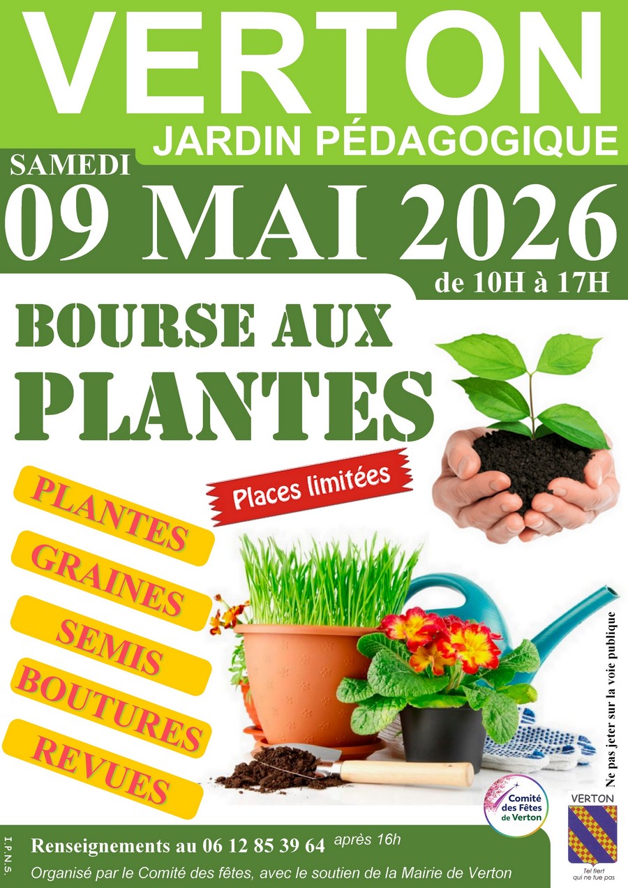 AFFICHE SITE BOURSE AUX PLANTES 2026